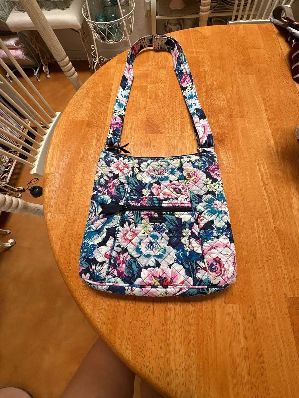 Vera Bradley Triple Zip Hipster Crossbody Garden Grove